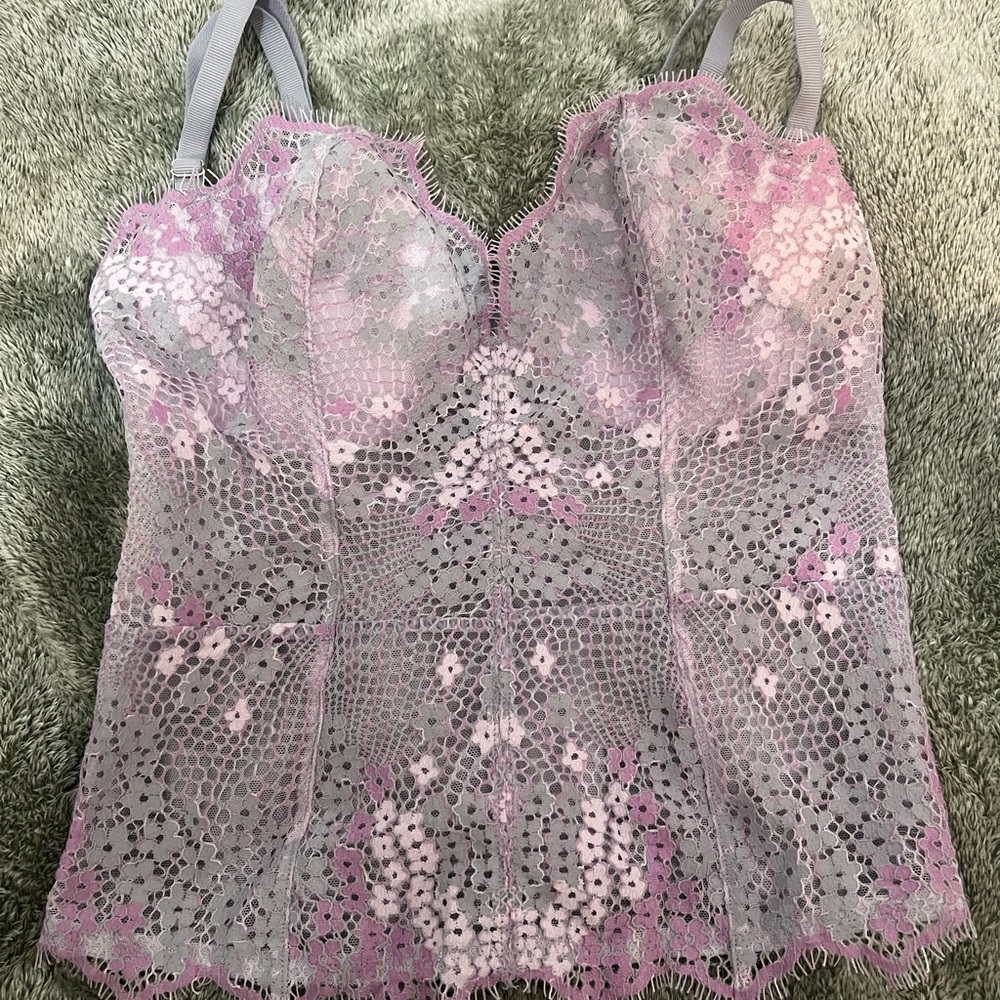 Victoria's Secret Lavender and Gray Lace Bralette